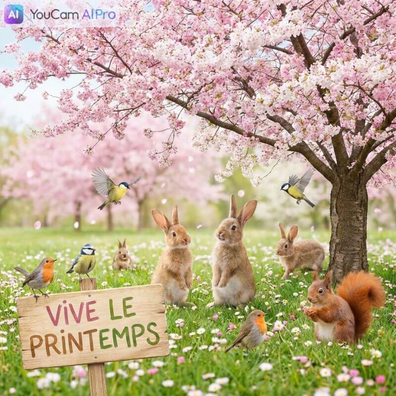 Créer image et carte virtuelle Printemps Créer image et carte virtuelle Printemps