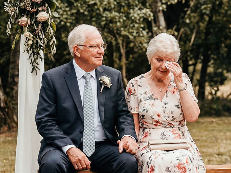 Sometimes the most touching moments come from parents or grandparents watching the ceremony. Edit your wedding video footage like a pro with YouCam Video.