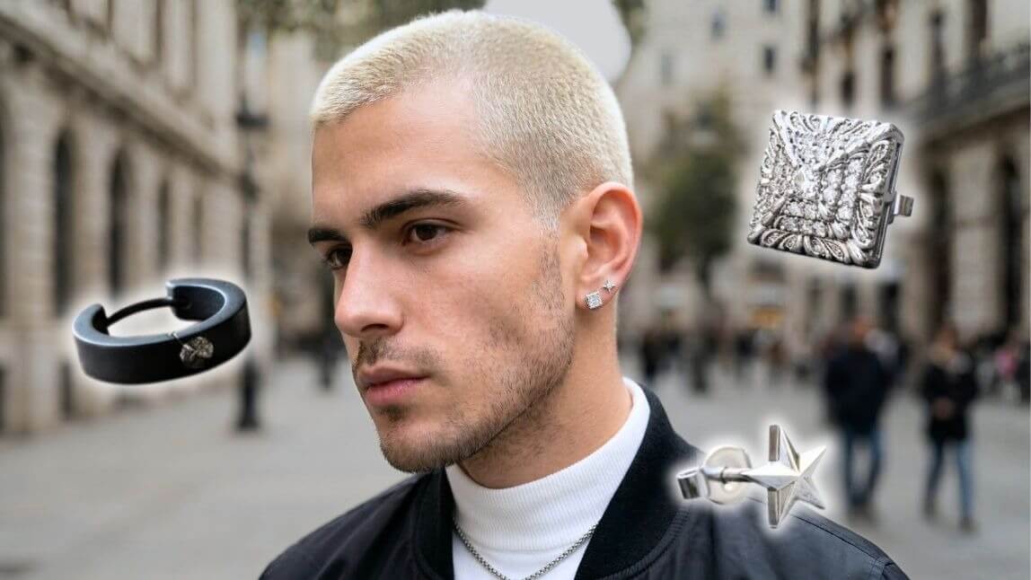 Men's Earring Ultimate Guide: Choose Earrings with AI