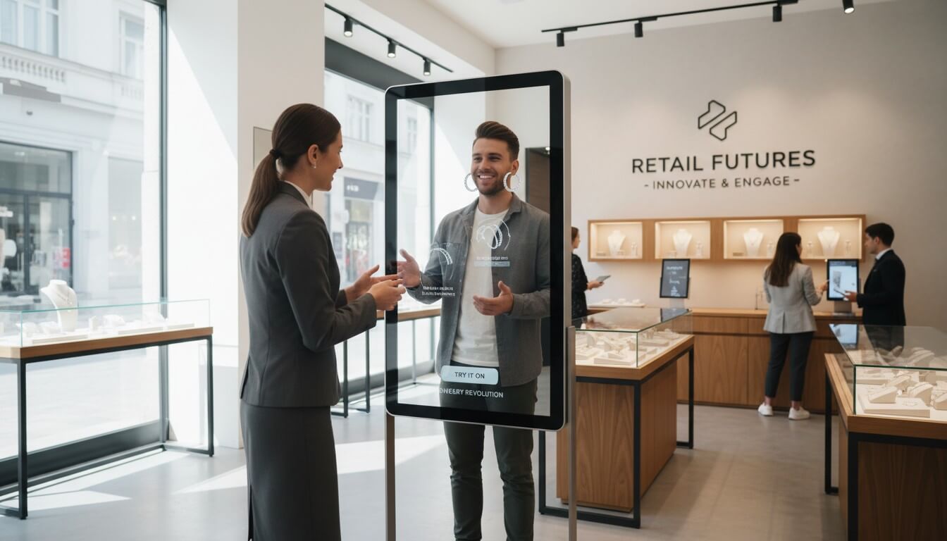 Visual for smart mirror retail environment