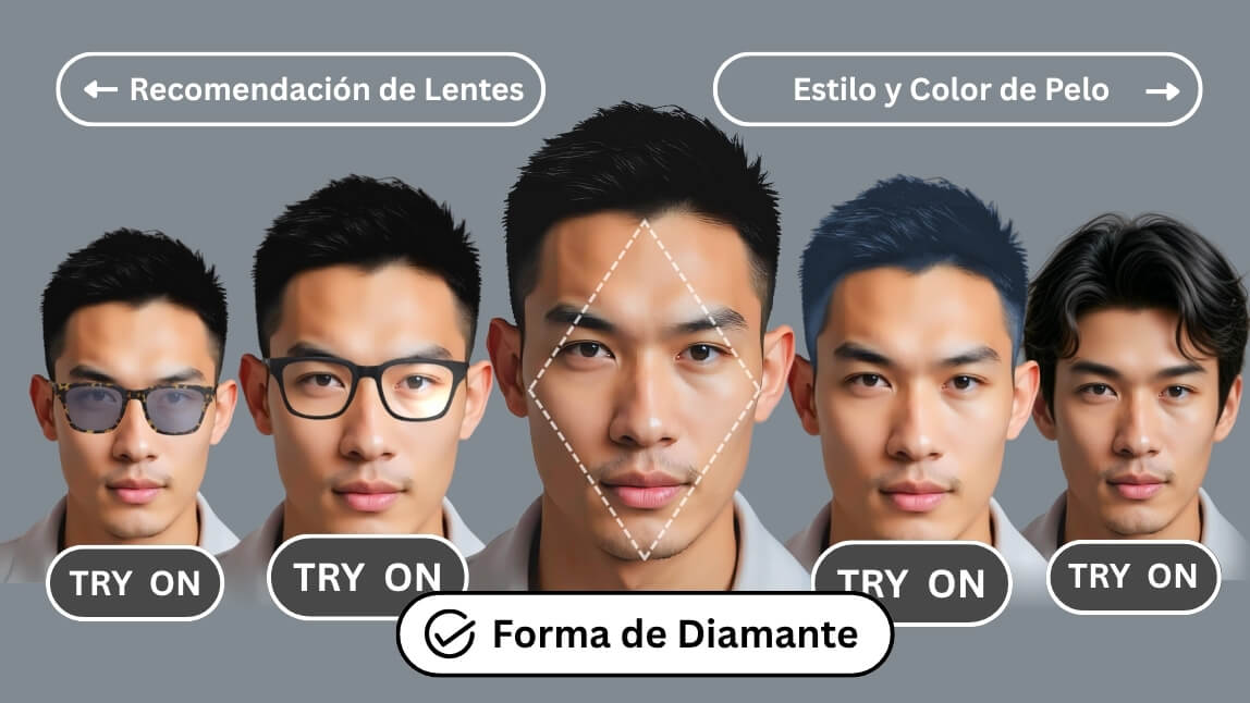 Ecosistema de belleza digital para hombres: rostro, piel y cabello analizados con IA.