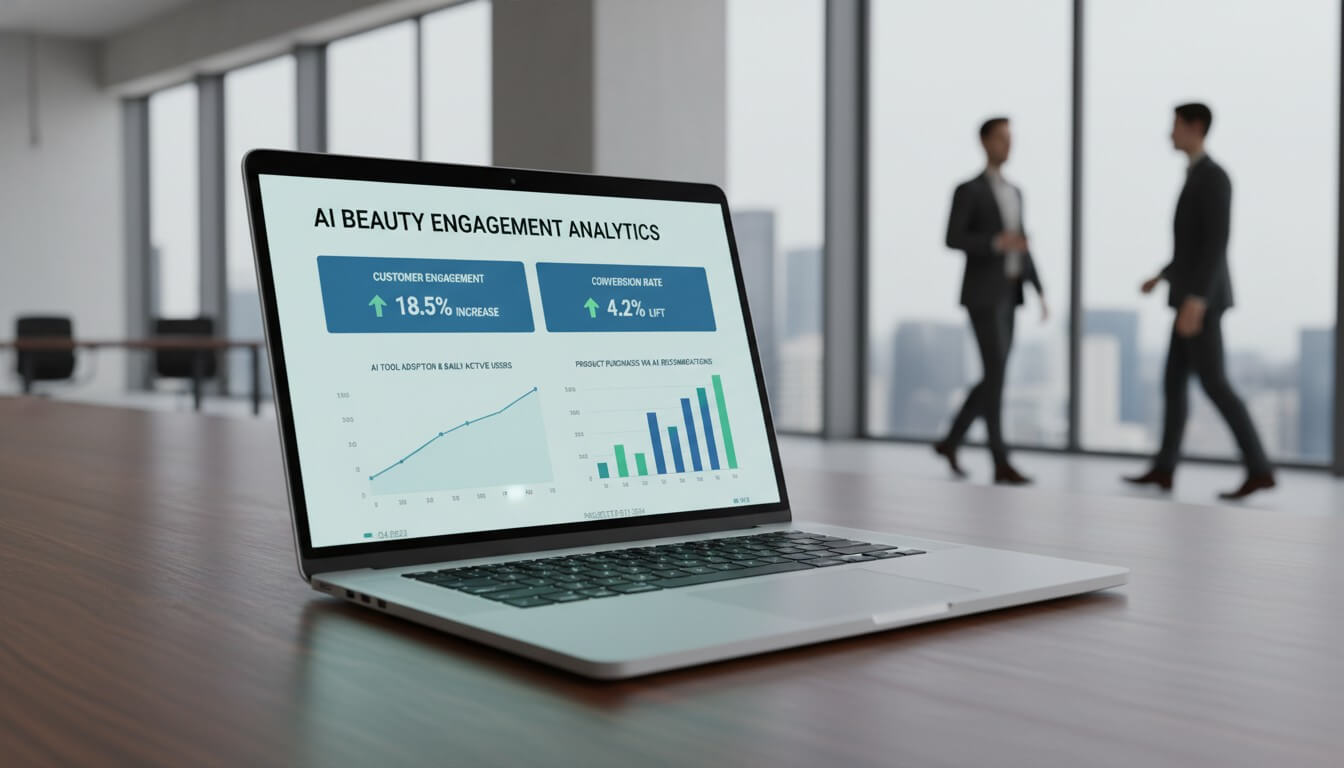 Visual for B2B success and ROI using AI beauty tech