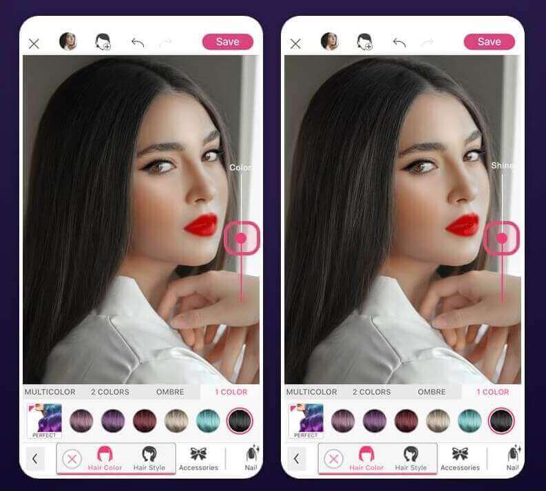 La meilleure application retouche maquillage et cheveux 