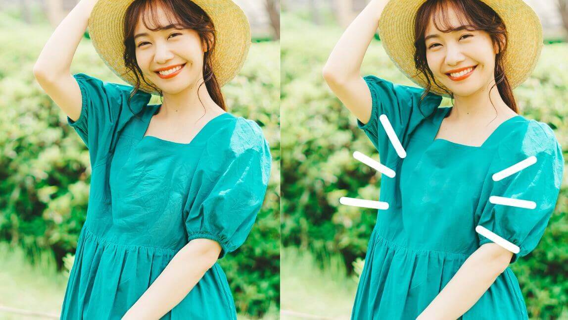 服のシワを消す加工