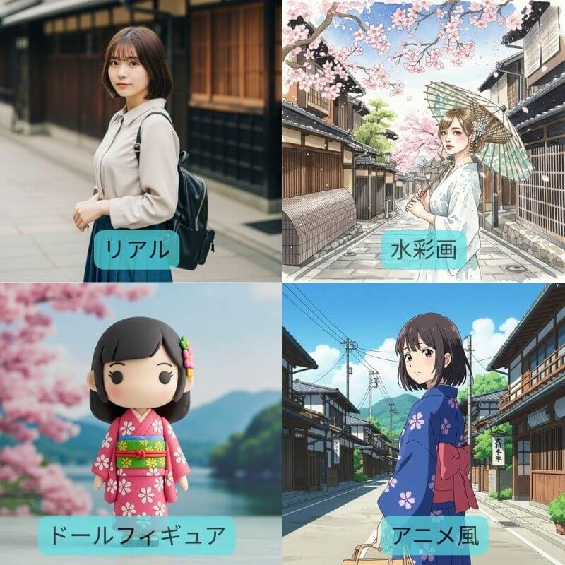 豊富なスタイルでAI画像を生成 豊富なスタイルでAI画像を生成