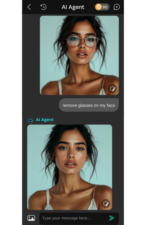 Remove Glasses from Photo with AI Prompts Remove Glasses from Photo with AI Prompts