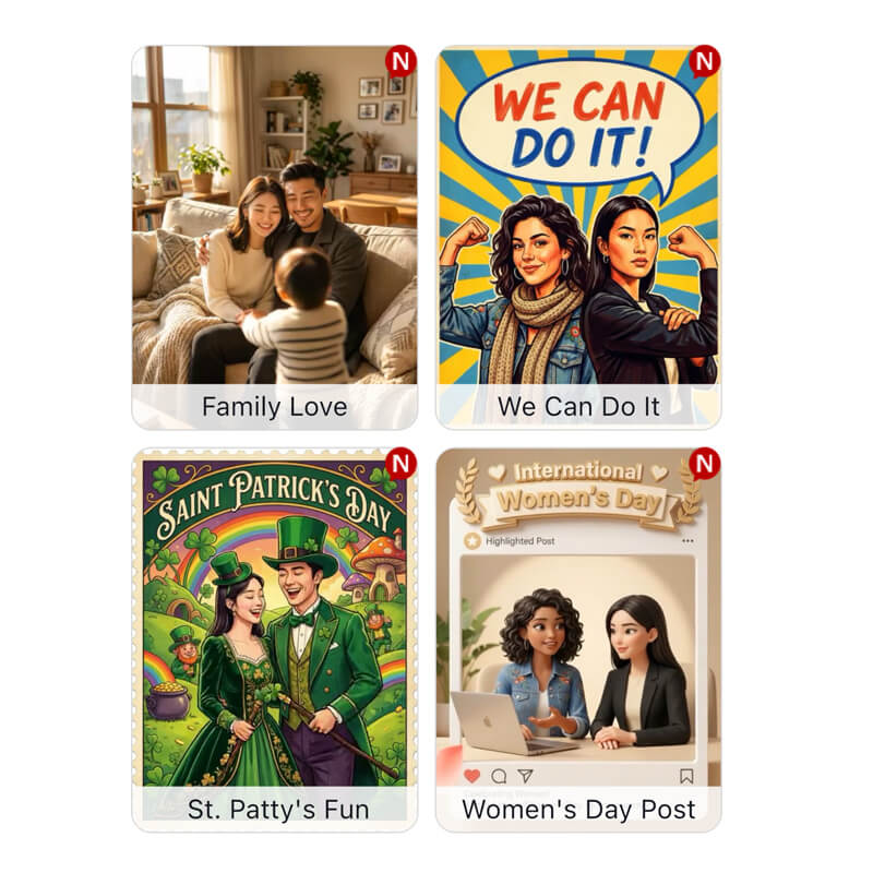 Create fun group photos in seconds with AI Photo Booth tool.