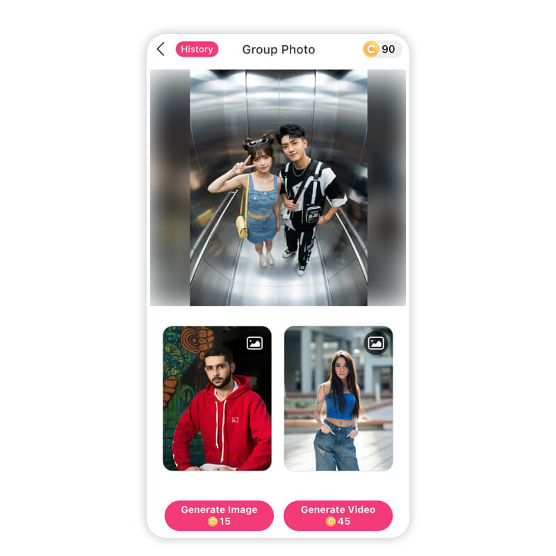 Try these fun templates to create memorable photos with your friends.