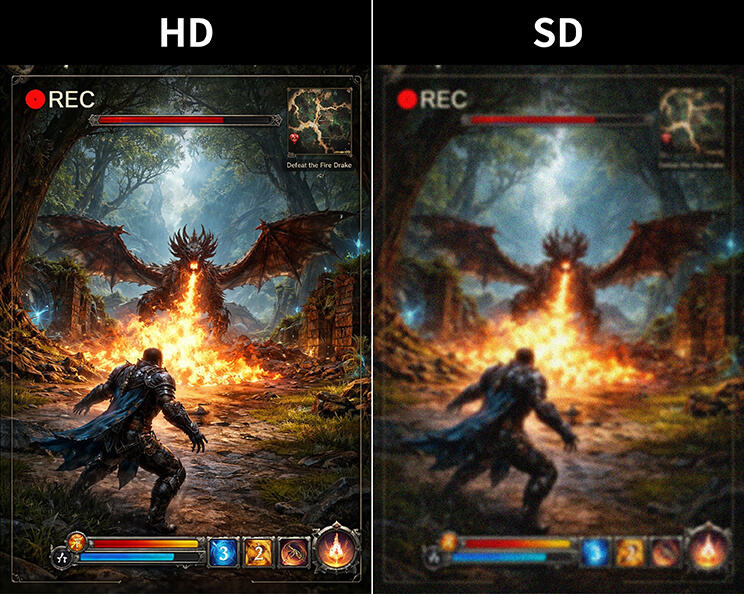 Enhance quality of your gaming video instantly with YouCam Video.