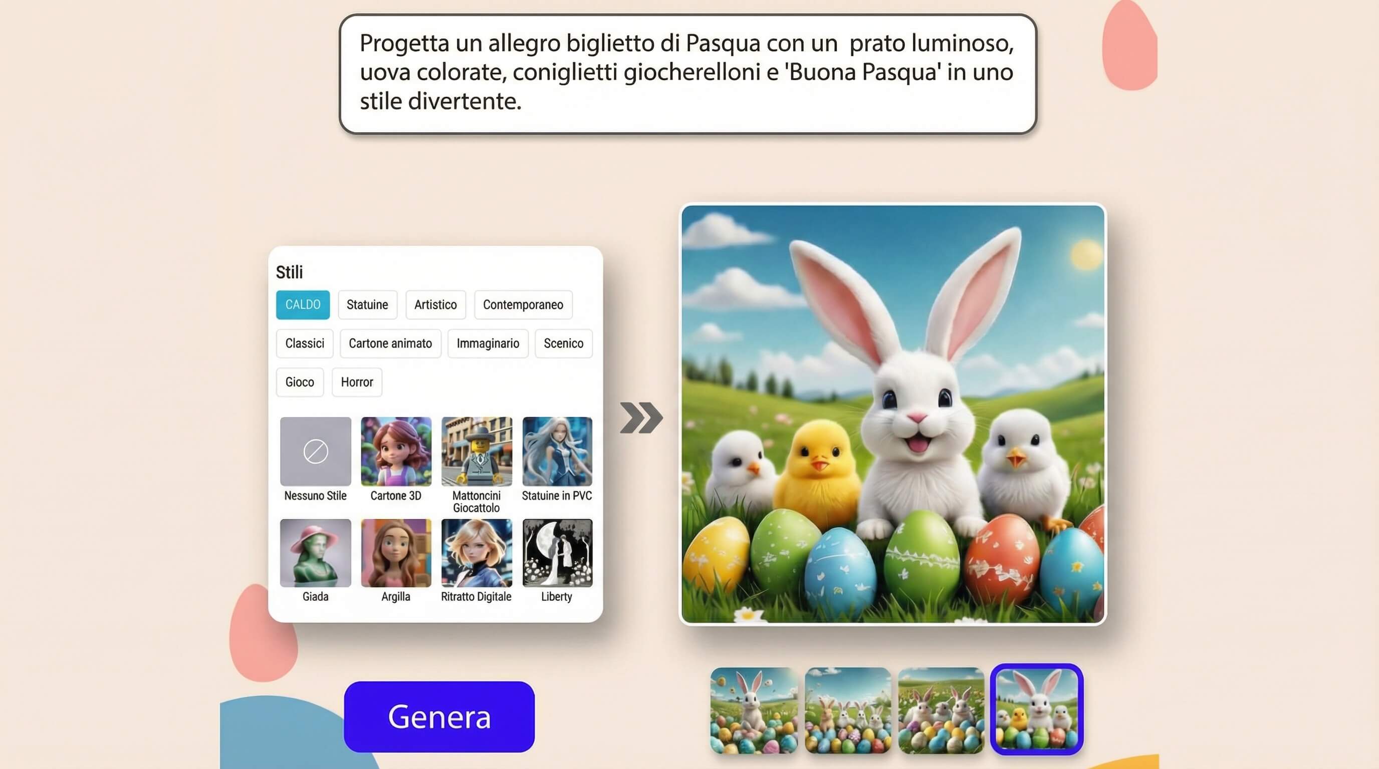 Le 10 Migliori Idee per Creare Biglietti di Pasqua 2026 con il Generatore di Immagini AI