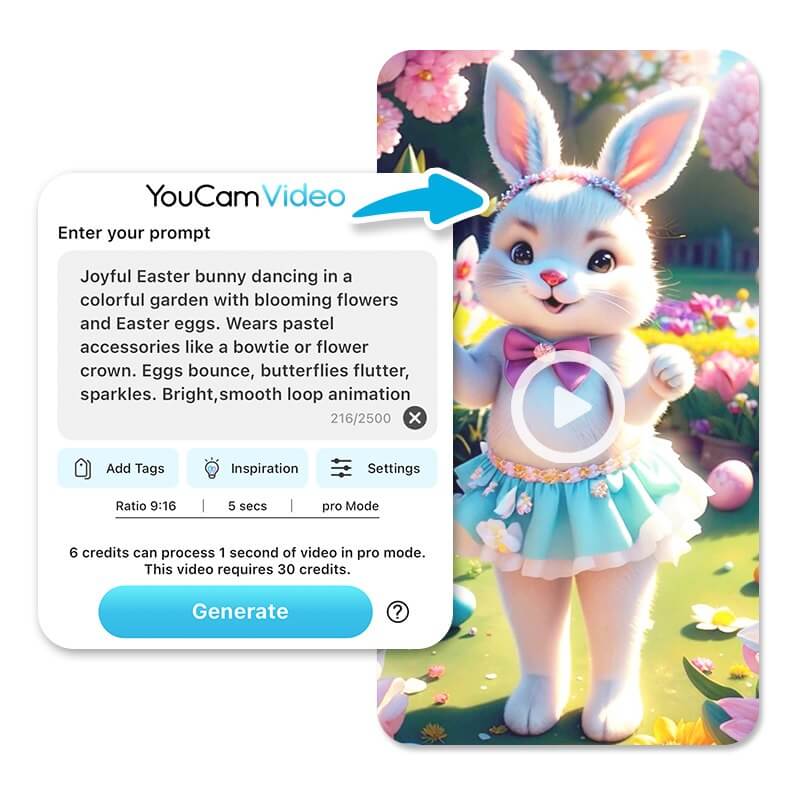 Step 3: Write a Fun Prompt of a Bunny Dance