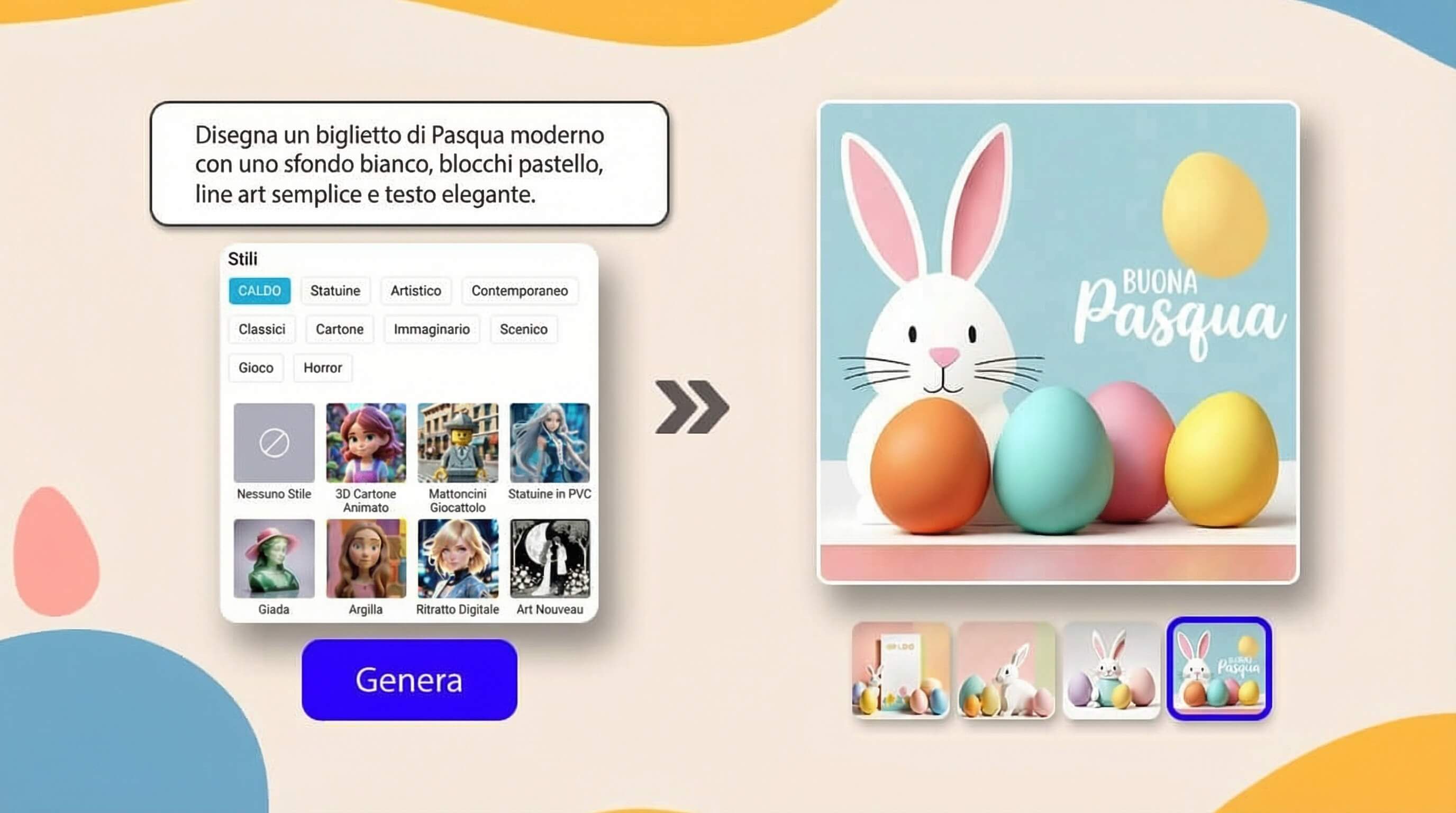 Le 10 Migliori Idee per Creare Biglietti di Pasqua 2026 con il Generatore di Immagini AI