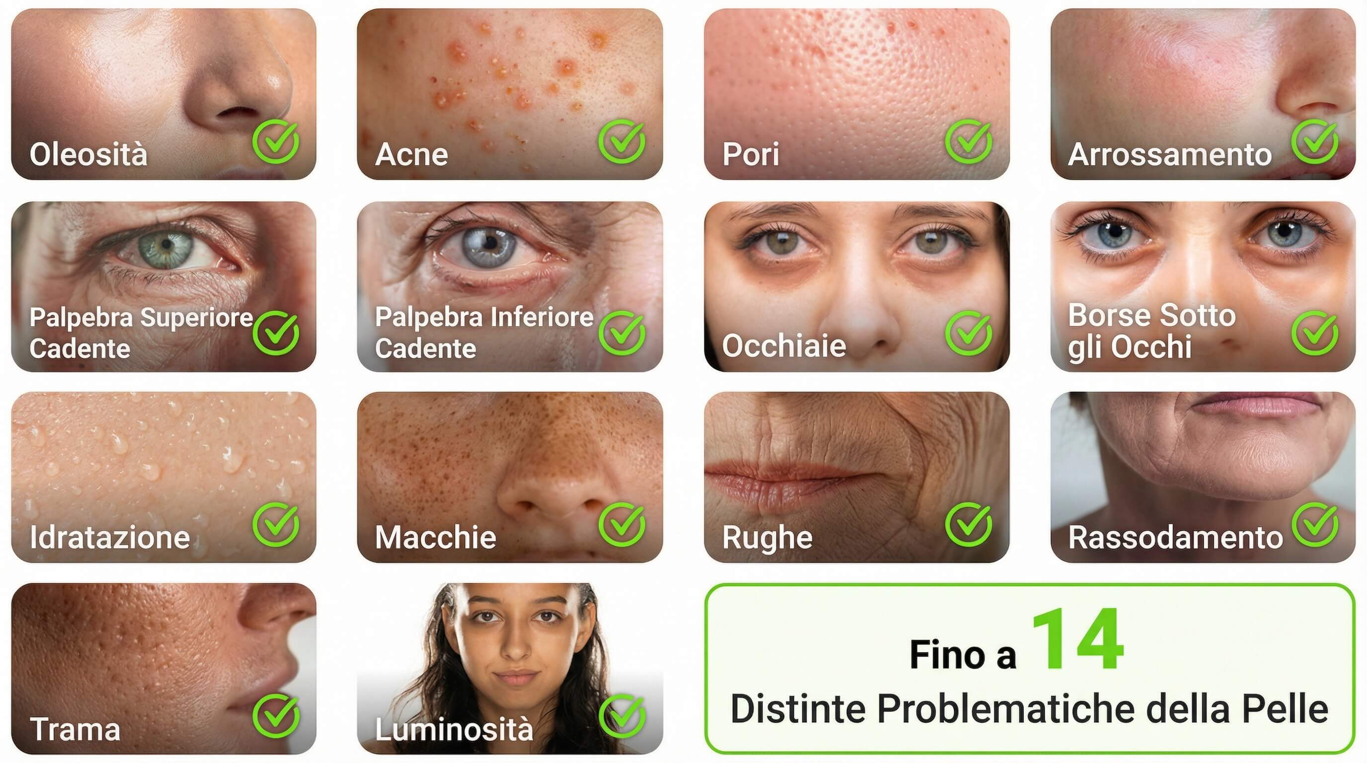 analisi della pelle: inestetismi cutanei analisi della pelle: inestetismi cutanei