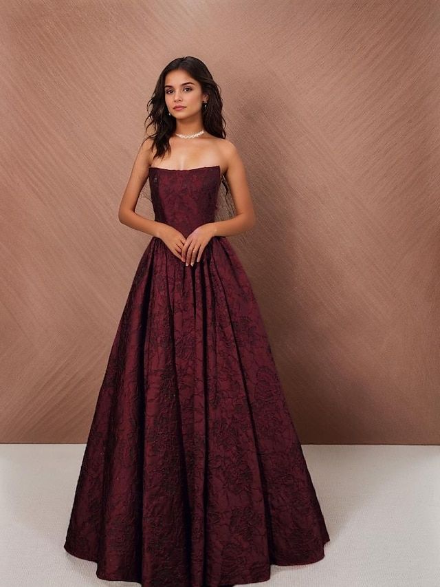 A line black tie wedding guest dress flattering formal silhouette