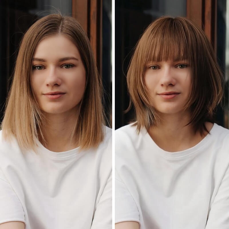 Try different hairstyles or hair colors if you want to look younger.