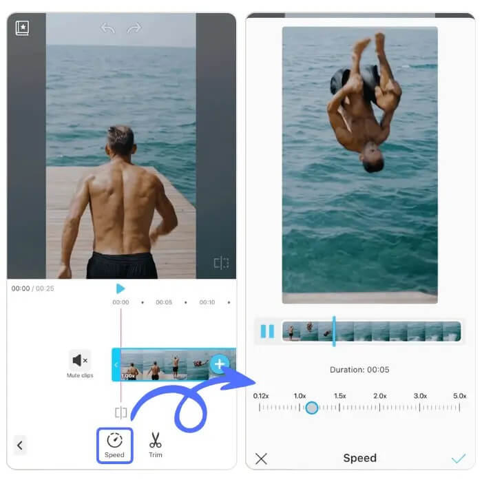 Efeitos visuais e filtros para reels no Instagram com YouCam Video