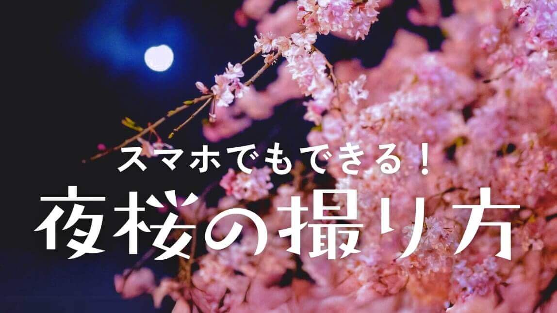 夜桜の撮り方