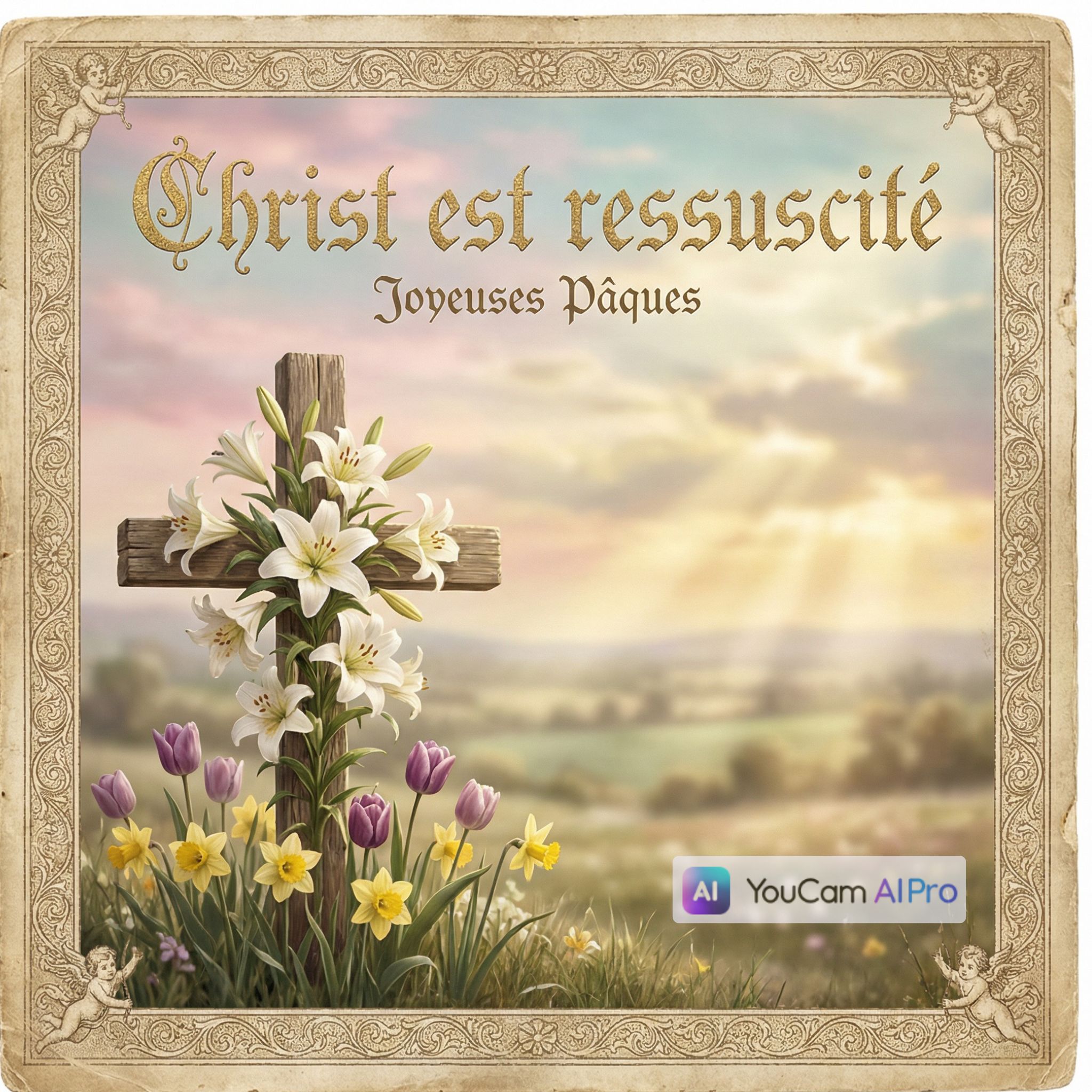 catholique images de pâques religieuses /  cartes de Pâques religieuses