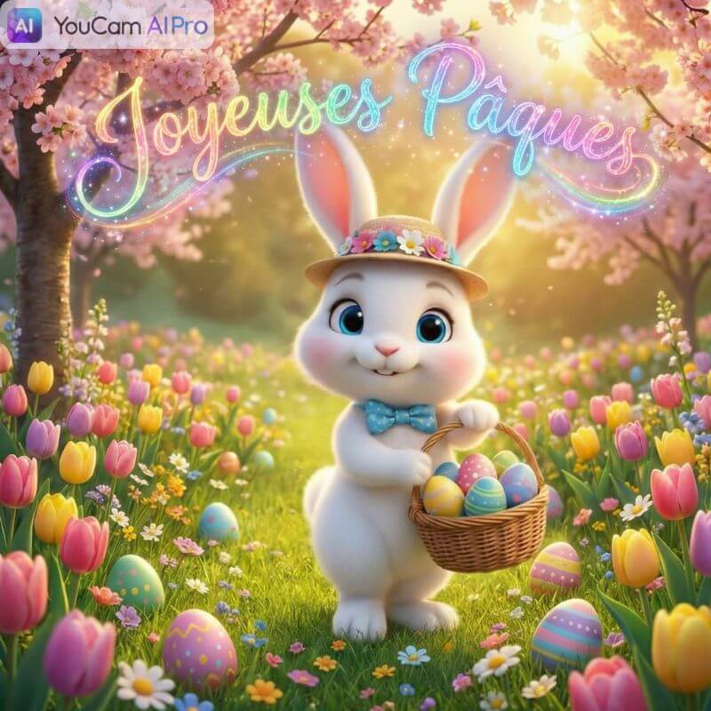 Images Joyeuses Pâques, cartes Joyeuses Pâques lapin