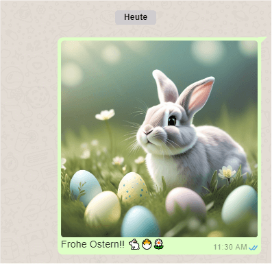 Erstelle dein Bild mit YouCam AI Pro und versende es an deine Liebsten über WhatsApp, Messenger und Co.