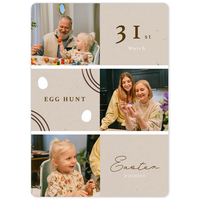 Oster-Collage Vorlage 5 – kostenlos in YouCam Perfect