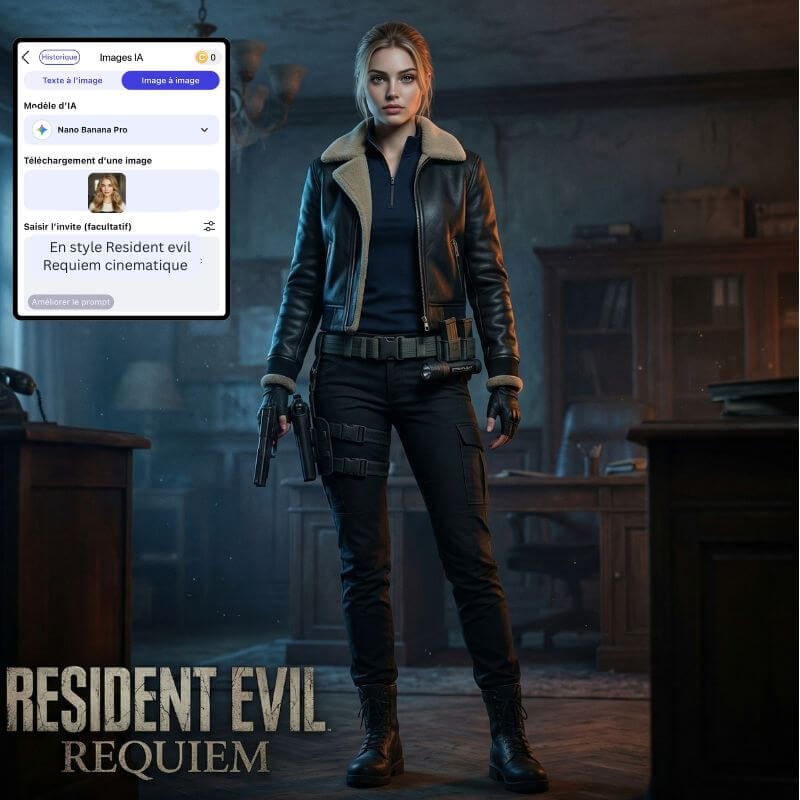 Filtre resident evil 9 requiem style Leon