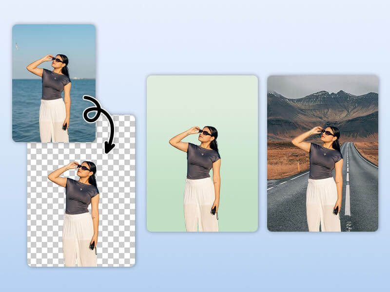 Creative ideas for using transparent backgrounds in portraits