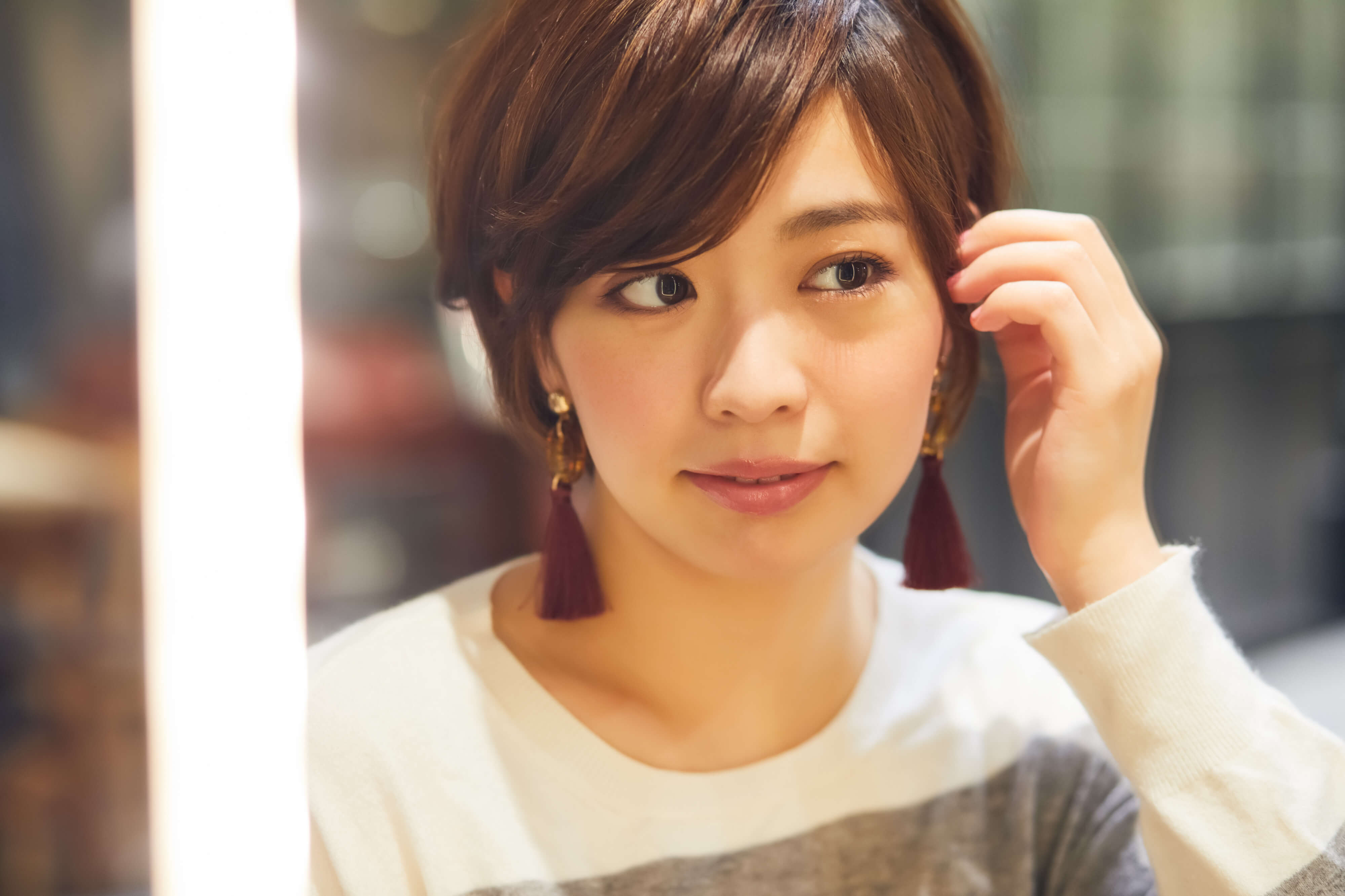 顔周りの毛を作る 顔周りの毛を作る