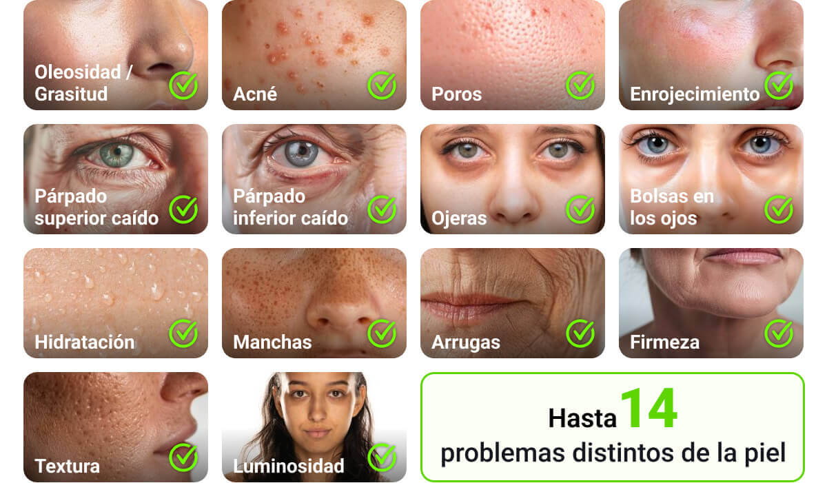 análisis de piel preocupaciones cutáneas