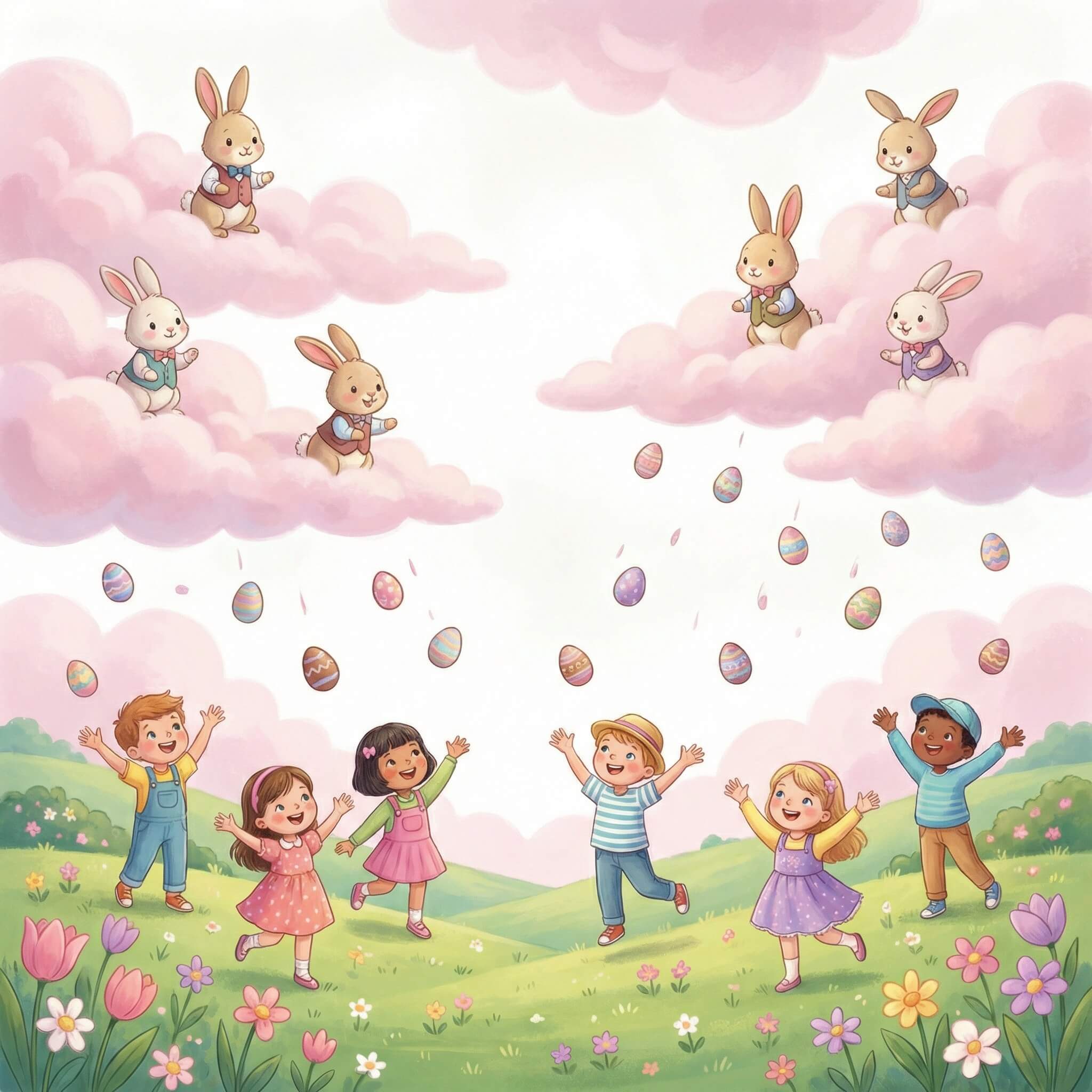 Prompt pour créer image lapin de Pâques