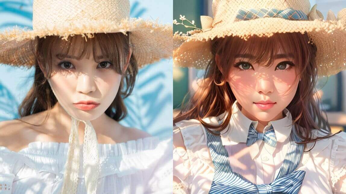 写真をアニメ風加工