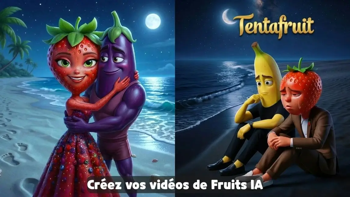 Tendance vidéo Fruits IA Ile de la Tentation TikTok : tutoriel COMPLET