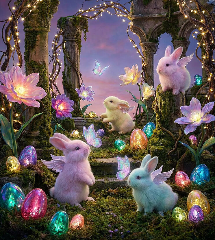 Try this Easter prompt idea to generate cute Easter image.