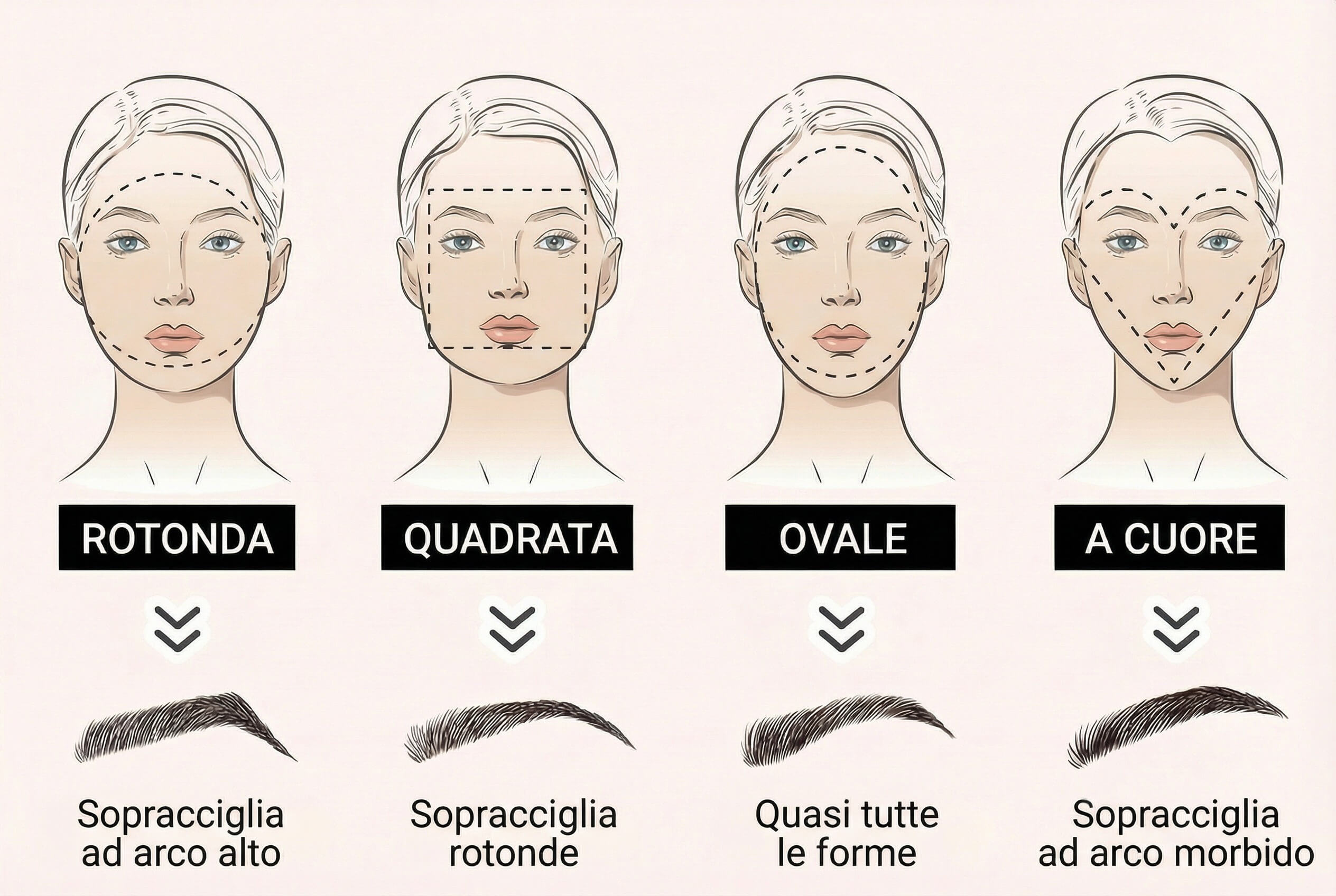 Come Abbinare Forma Sopracciglia alla Forma del Viso