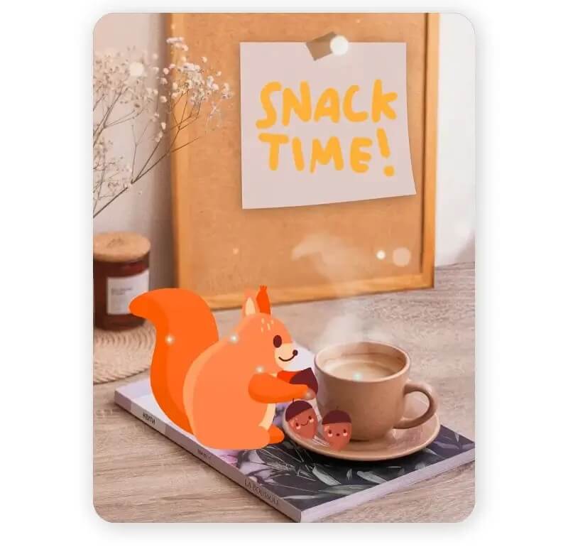 Bereinigtes Bild speichern und teilen