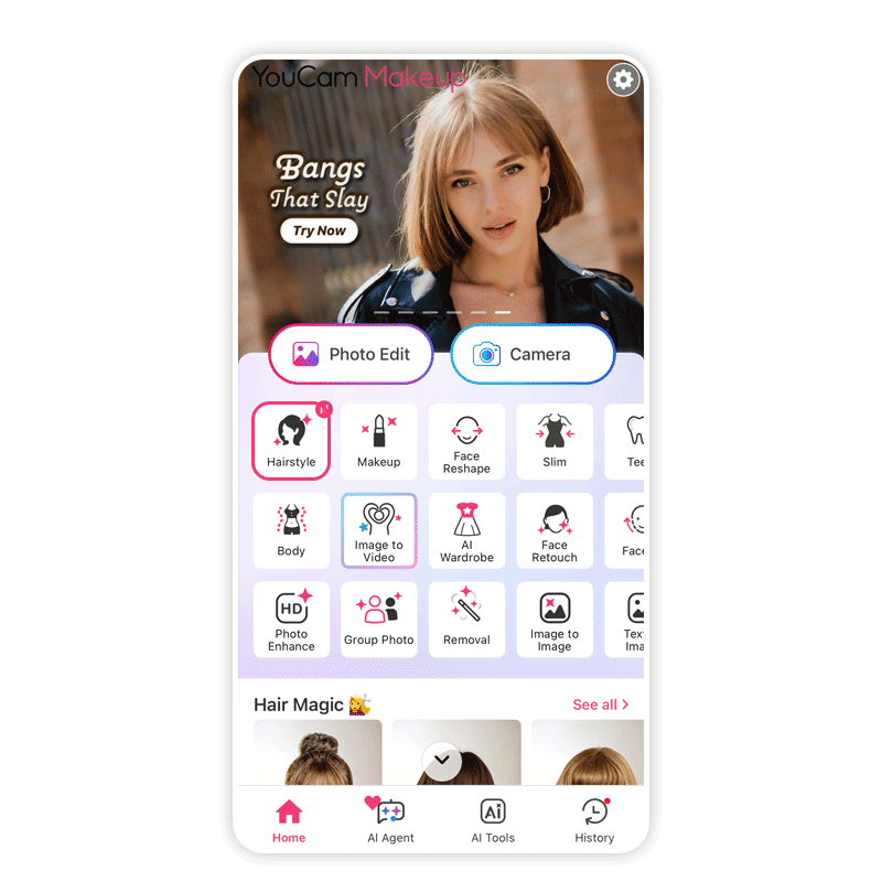 Find your perfect Ultra Music Festival hairstyle with YouCam Makeup app.