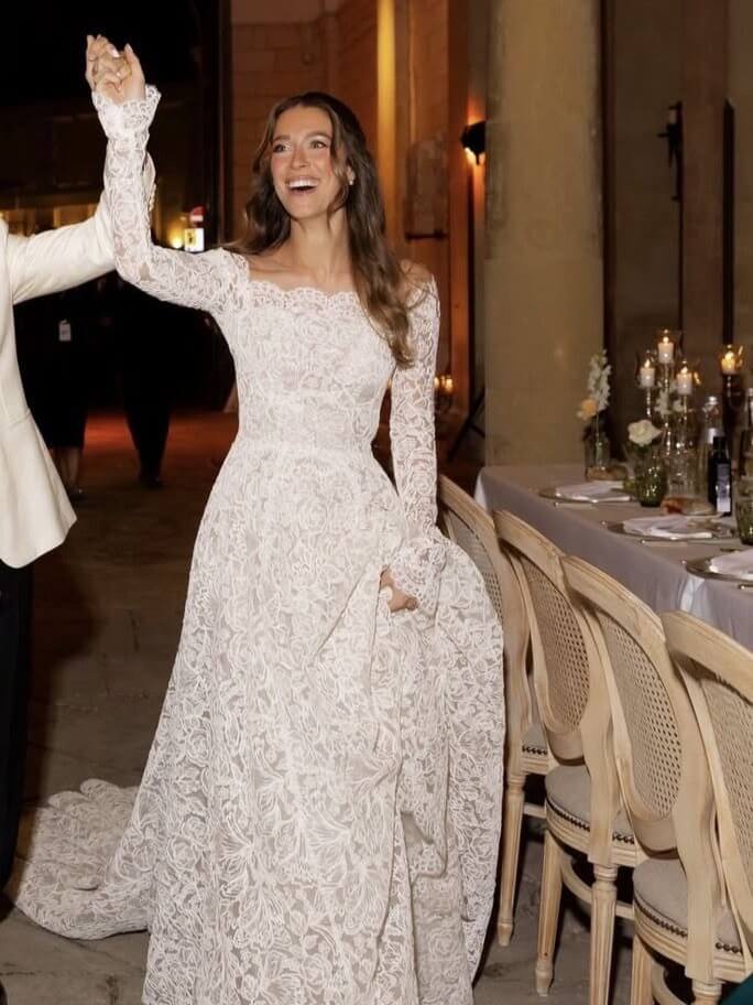 Lace Long Sleeve Wedding Dress