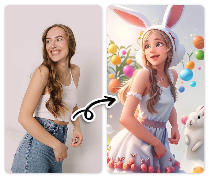 Add bunny ears to photo