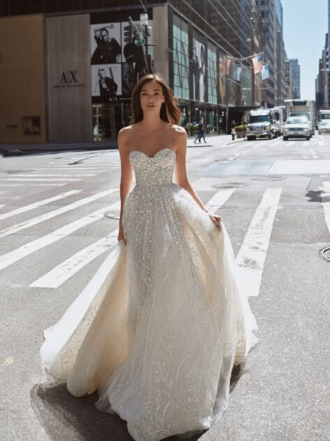 Detachable Sleeves Long Sleeve Wedding Dress 2