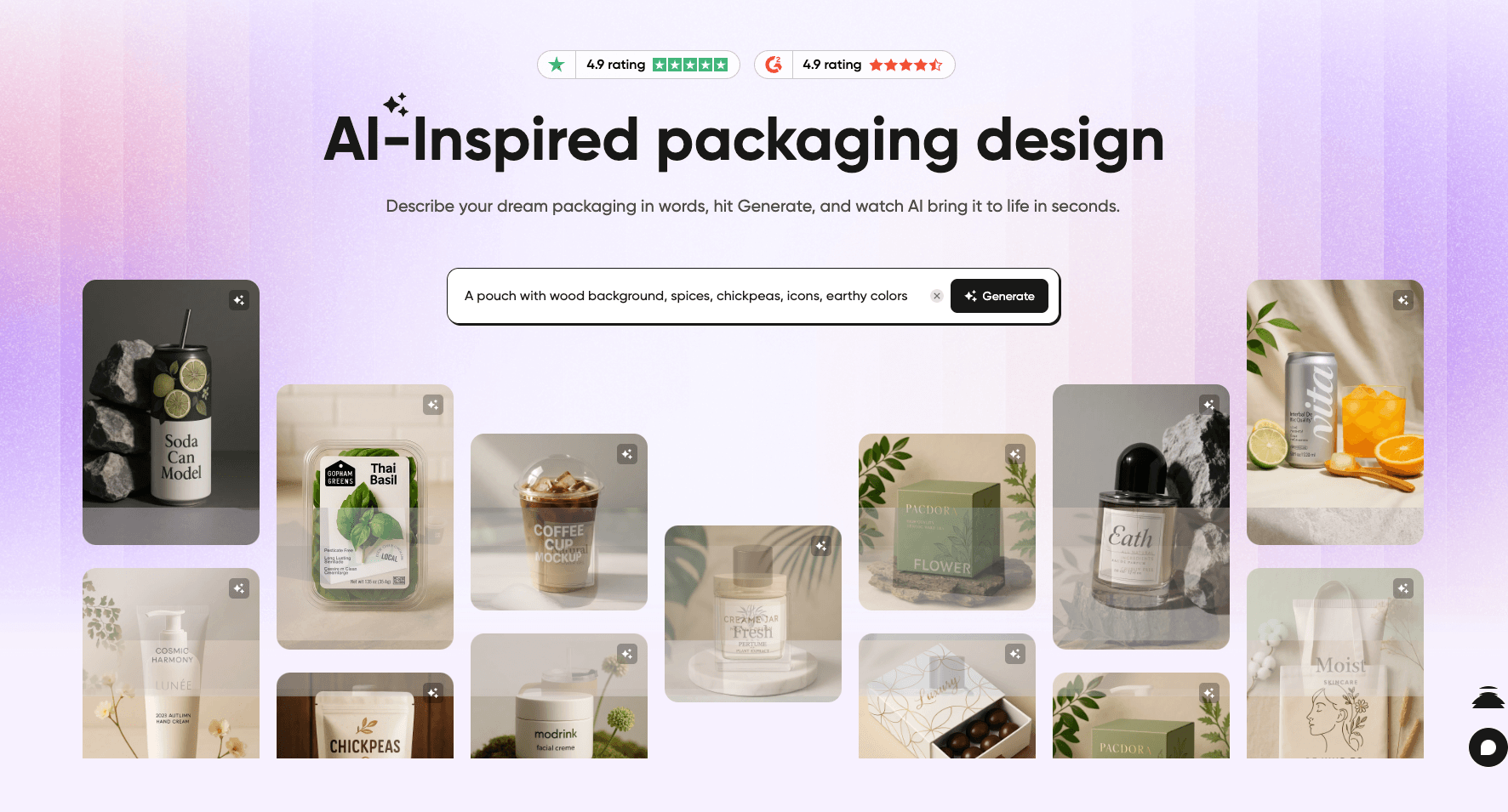 Pacdora AI-Inspired Packaging Design: Generate Unique Packaging Concepts with AI Creativity
