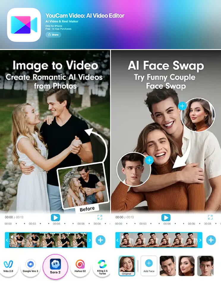 YouCam Video: melhor aplicativo para criar Reels no Instagram com IA