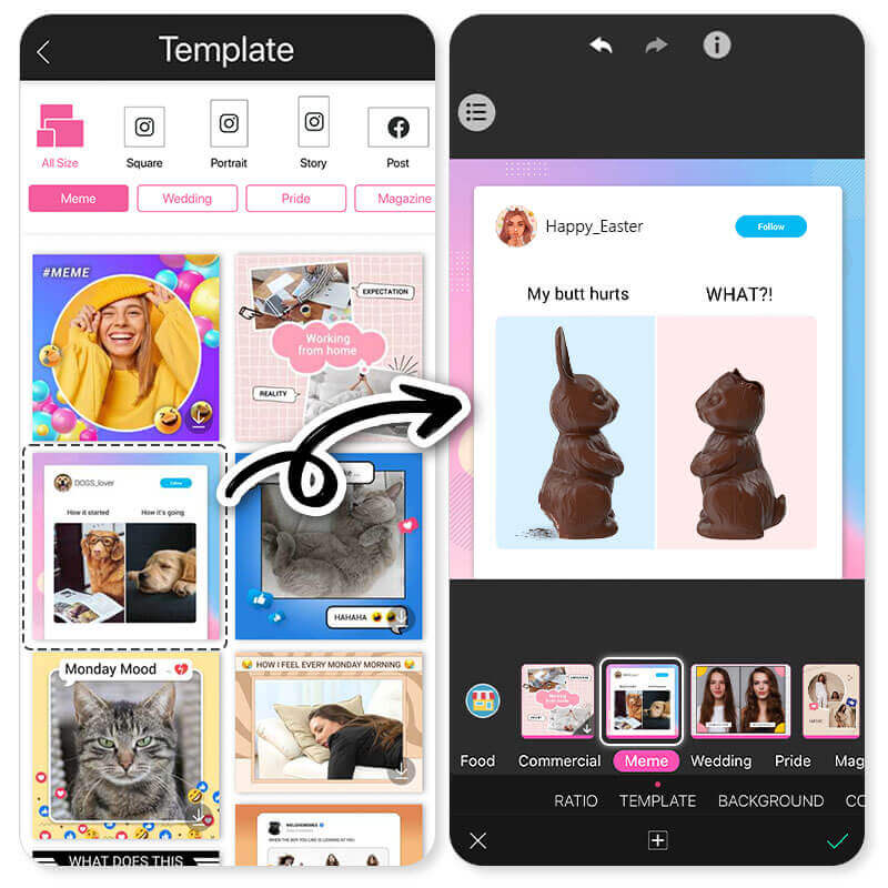 Make Easter Bunny Memes