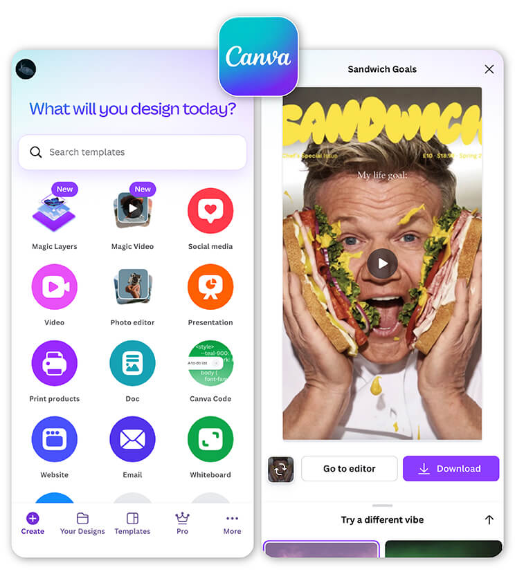 Canva: app para criar Reels com modelos de arrastar e soltar para marcas