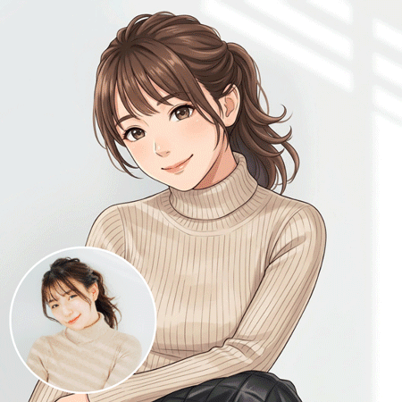 写真からキャラクターも生成できる