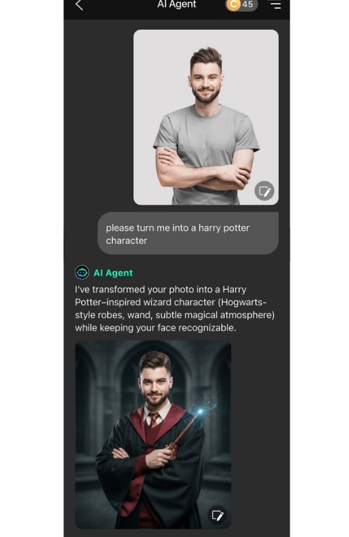 Assistant IA : moi en Harry Potter