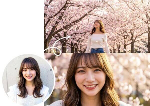AI桜加工写真
