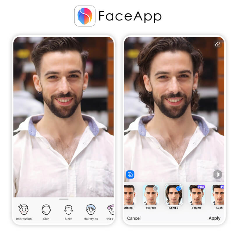 This is one of the highest-rated hairstyle apps for men thanks to its smart hairstyle filters. Try on hairstyles for men in just a few clicks to find your next look.