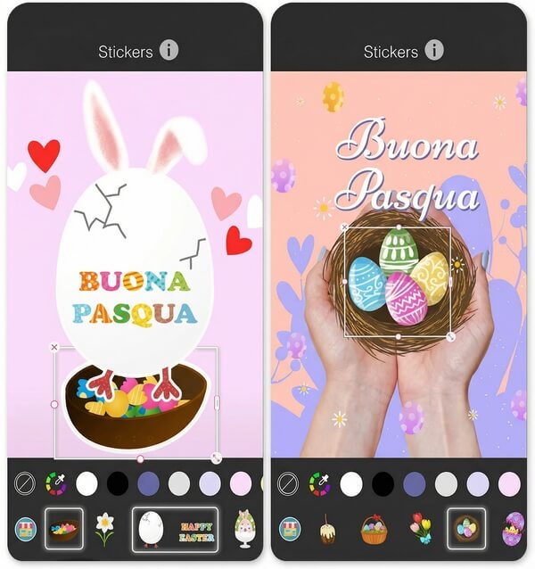 Immagini Pasquali 2026: Adesivi di Uova e del Coniglio Pasquale