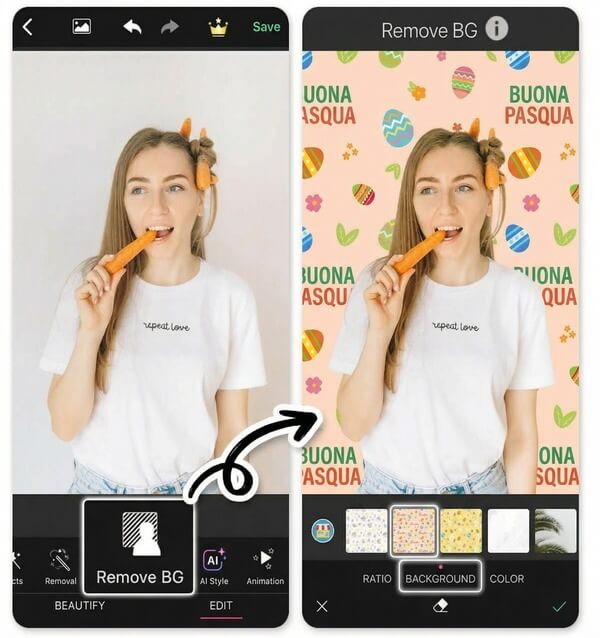 Sfondi Pasquali: Uova del Coniglio Pasquale