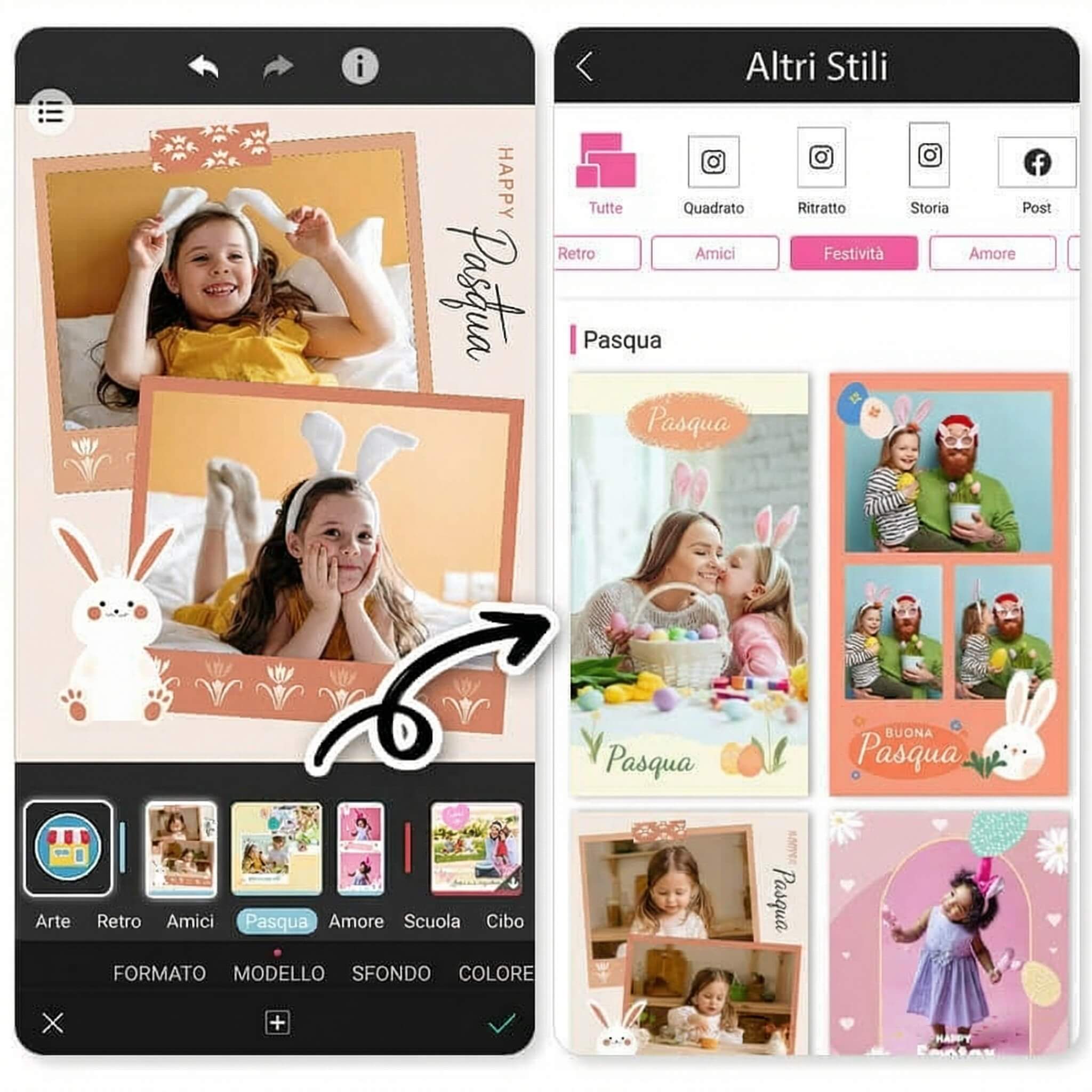 Auguri di Buona Pasqua 2026: Modelli e Collage